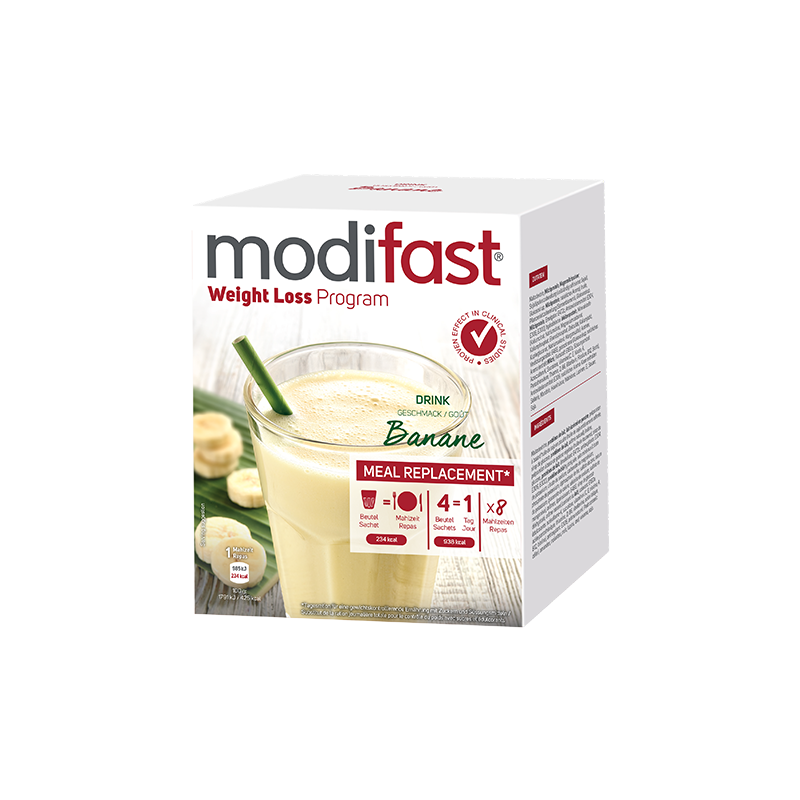 MODIFAST Drink Banane 8 x 55 g - Online kaufen - Gewichtskontrolle