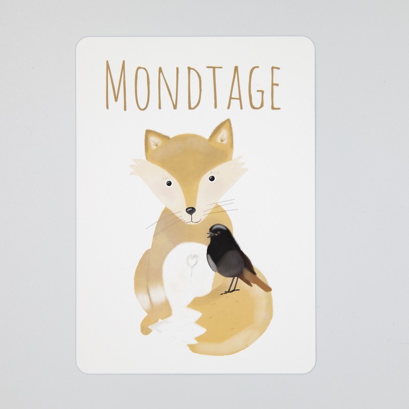 Mondtage Postkarte Fuchs 1 Stk. - Online kaufen - Boutique