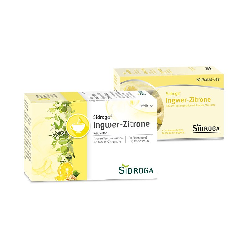 SIDROGA Ingwer-Zitrone Btl 20 Stk