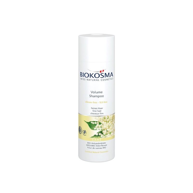 BIOKOSMA Shampoo Volume Holunderblüten BIO 200 ml