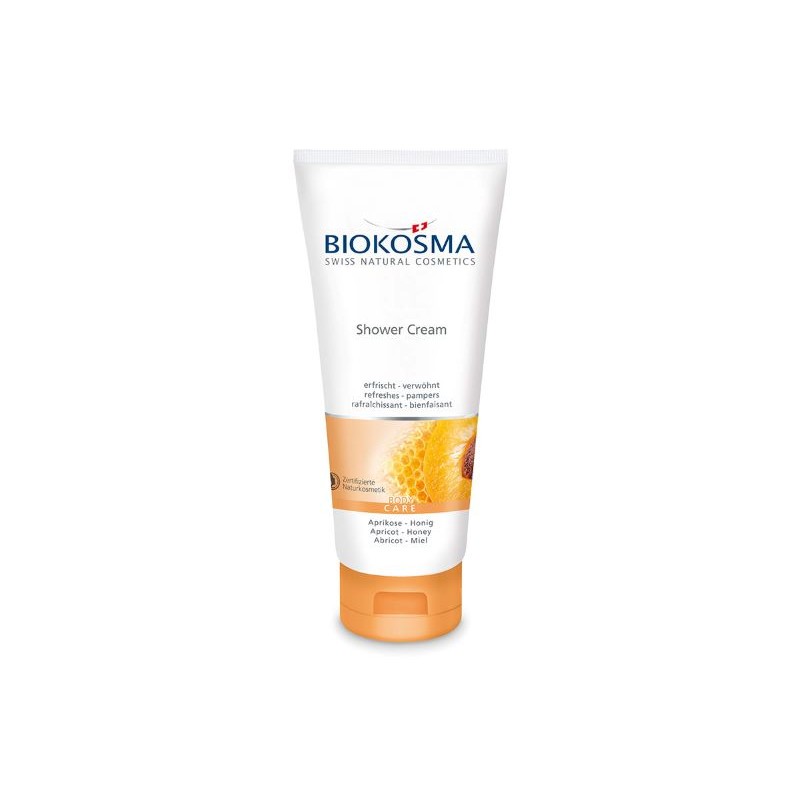 BIOKOSMA Shower Cream Aprikose Honig BIO 200 ml