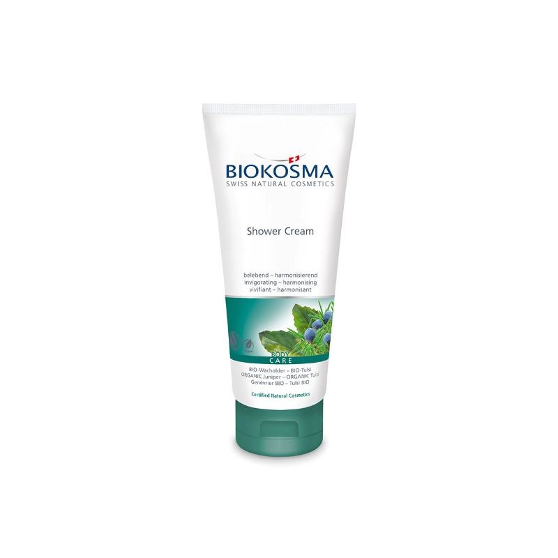 BIOKOSMA Shower Cream Wacholder Tulsi BIO 200 ml