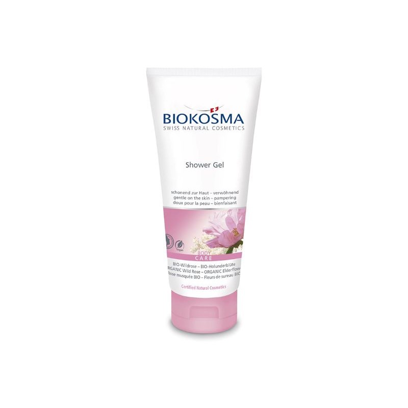 BIOKOSMA Shower Gel Wildro Holunderbl BIO 200 ml