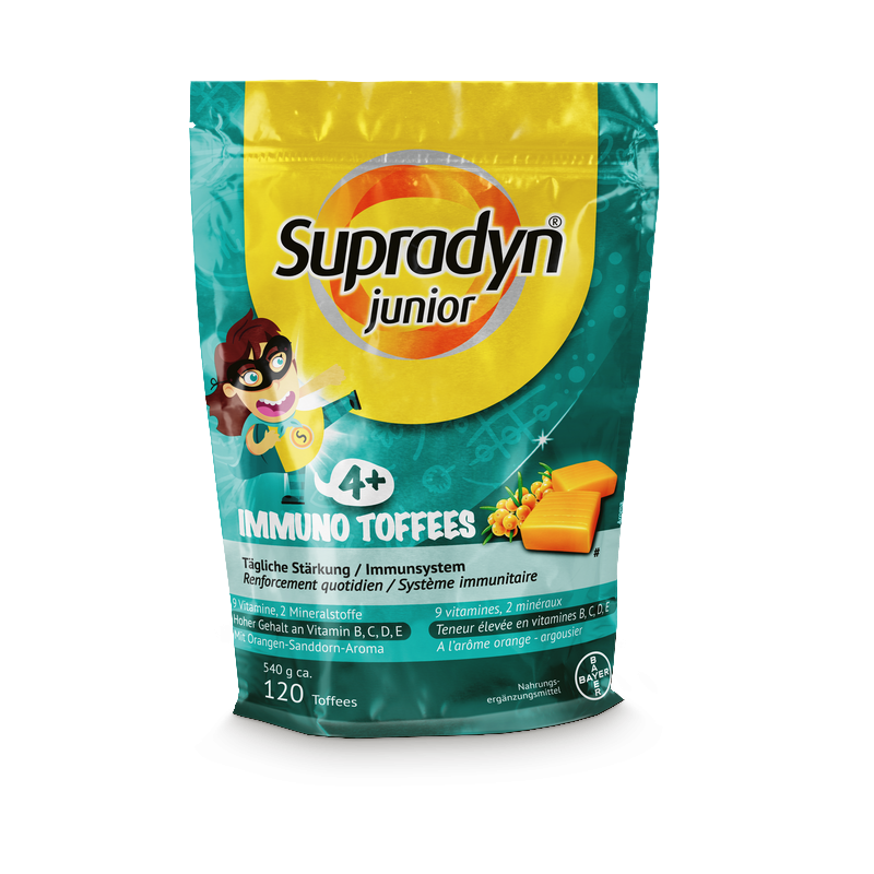 SUPRADYN junior immuno Toffees Btl 120 Stk