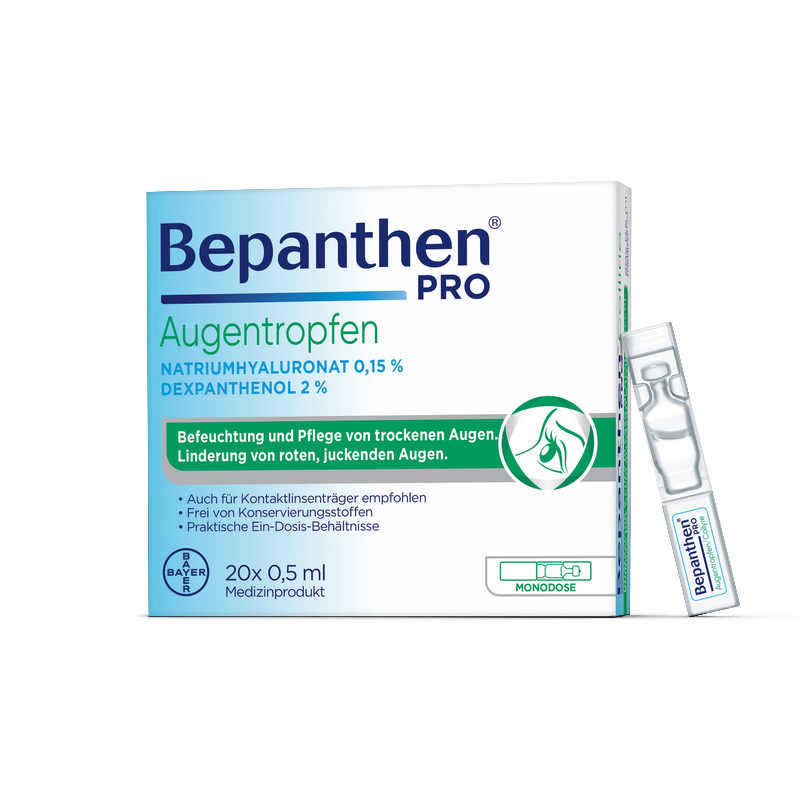 BEPANTHEN PRO Augentropfen 20 Monodos 0.5 ml