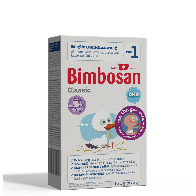 BIMBOSAN Classic 1 Säugling Reise 5 x 25 g