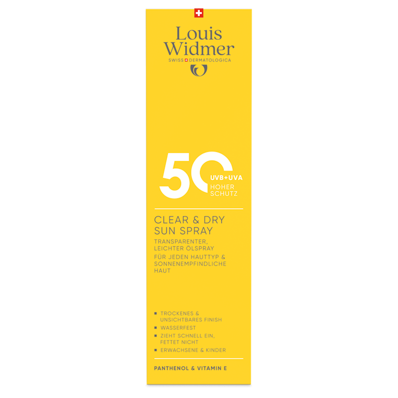 WIDMER Clear&Dry Sun LSF50 o Parf Spr 200 ml