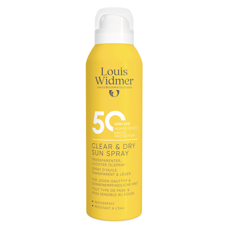 WIDMER Clear&Dry Sun LSF50 parf Spr 200 ml