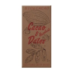 BIOECACAO Dattelschokolade 65 % Hazelnut 90 g