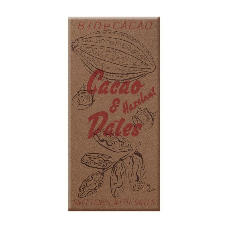 BIOECACAO Dattelschokolade 65 % Hazelnut 90 g