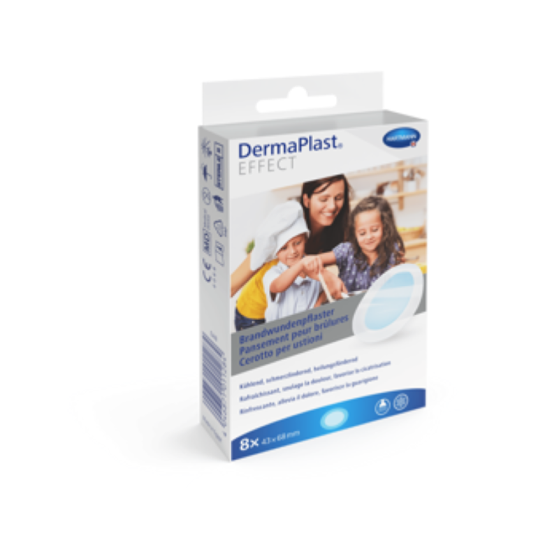 DERMAPLAST Effect Brandwundenpflast 43x68mm 8 Stk