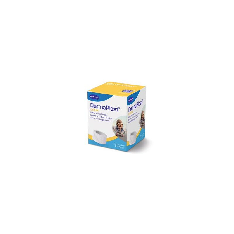 DERMAPLAST CoFix 2.5cmx4m weiss 2 Stk
